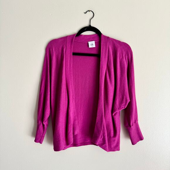 Cabi Pink Purple Open Front Portico Shrug Cardigan - Medium - Picture 1 of 6